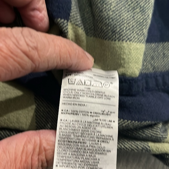 Green and blue long sleeve shirt Old Navy size Large - Picture 11 of 14